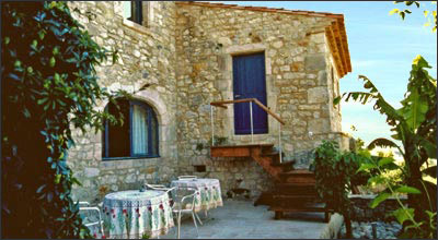 La terrasse de nos chambres d'hôtes